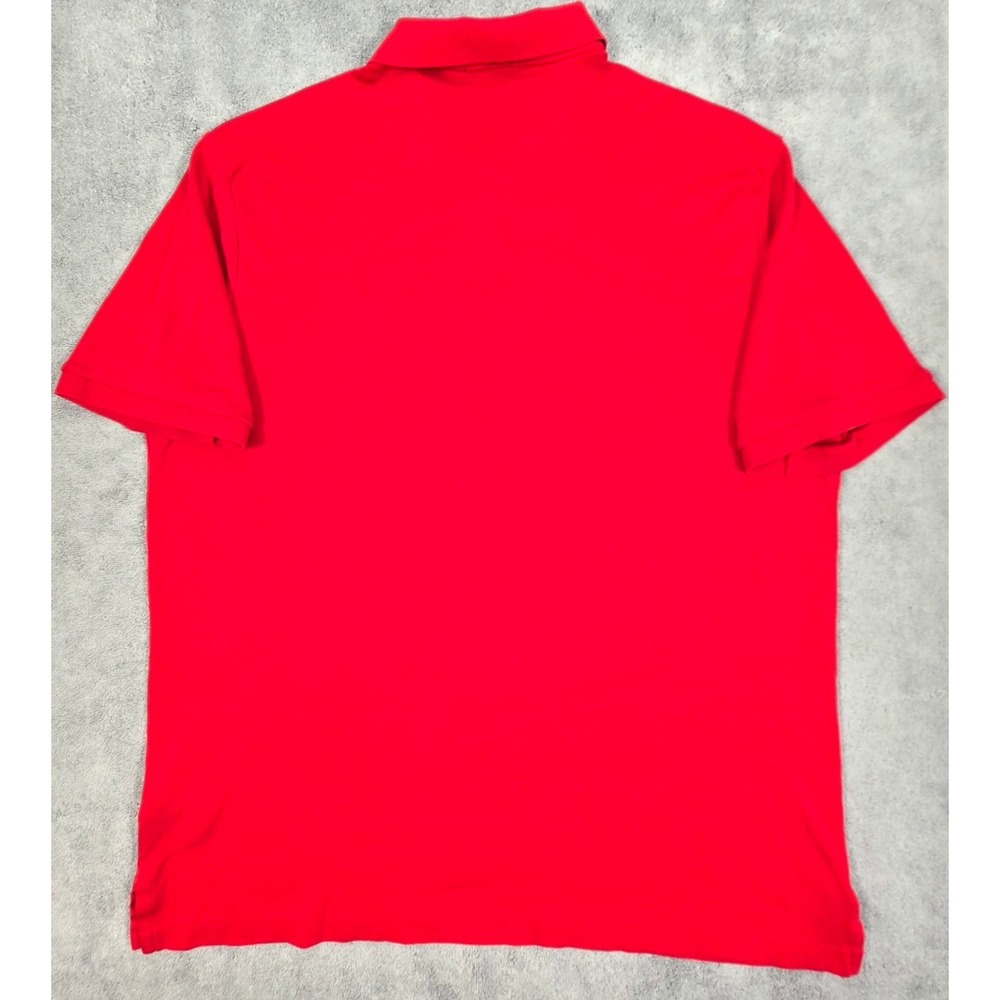 Polo Ralph Lauren Polo Shirt Mens XL Red Excellent Classic Fit Short Sleeve Logo - Picture 12 of 13
